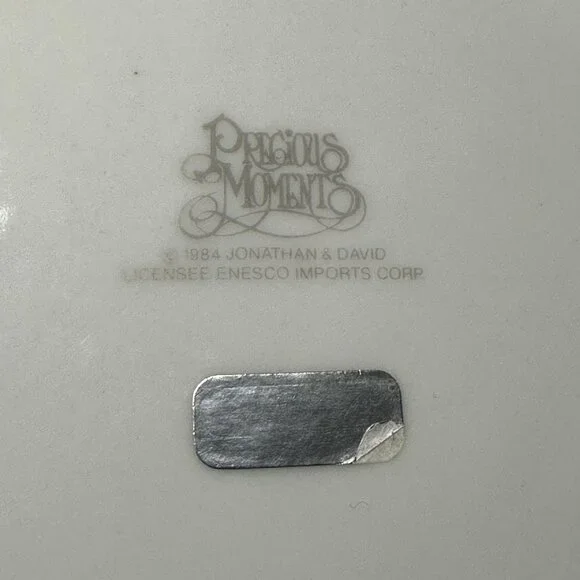 1984 Precious Moments Jonathan & David Cup & Plate Set - Vintage - Made in Japan - Picture 5 of 8